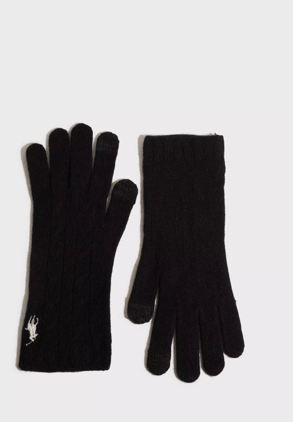 Polo Ralph Lauren - Handskar - Black - Cable Glv-Glove - Handskar & Vantar