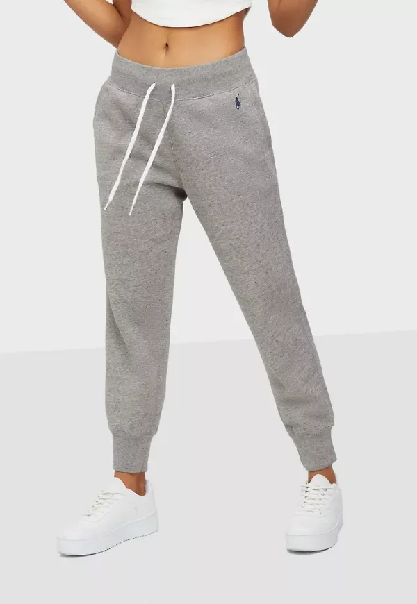 Polo Ralph Lauren - Mjukisbyxor - Grey - Po Sweatpant-Ankle-Pant - Byxor