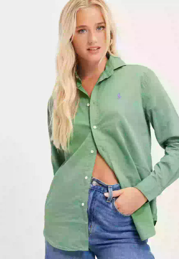 Polo Ralph Lauren 211800691-Relaxed-Long Sleeve-Button Front Shirt Skjortor Green