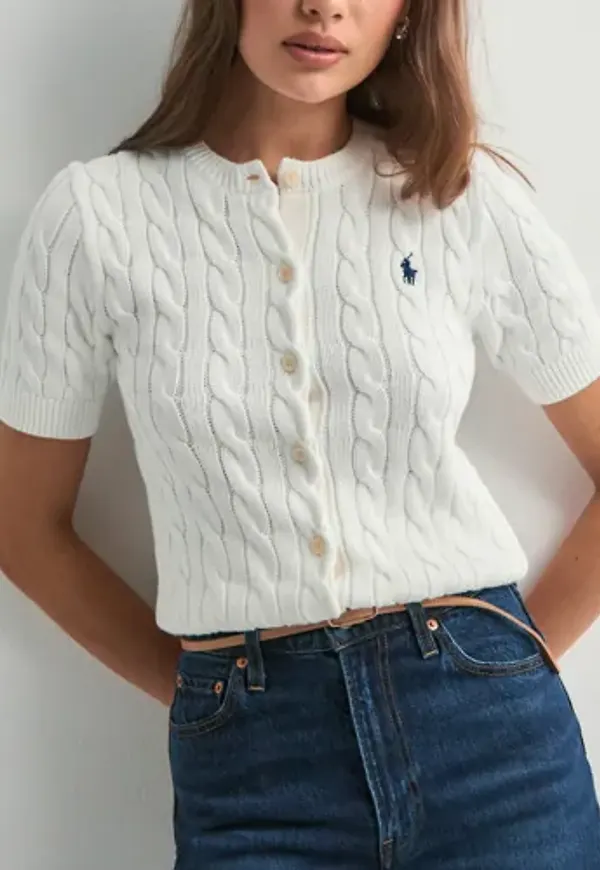 Polo Ralph Lauren - Vit - Sweater-Cardigan
