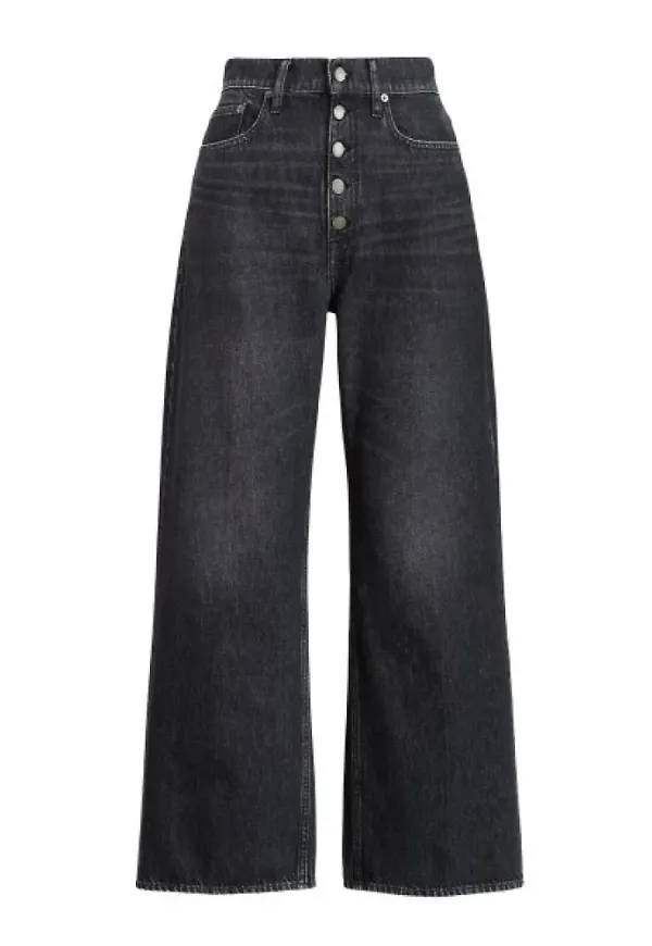 Polo Ralph Lauren, Jeans, Dam, W28, Bomull, Vida Ben Höga Jeans med Vida Ben