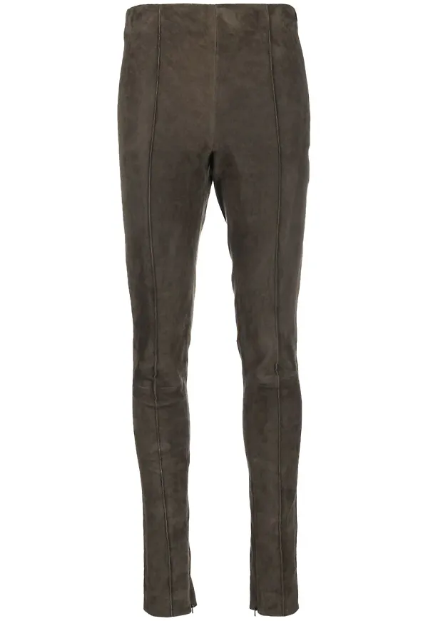 Polo Ralph Lauren Ardy leggings i mocka - Brun