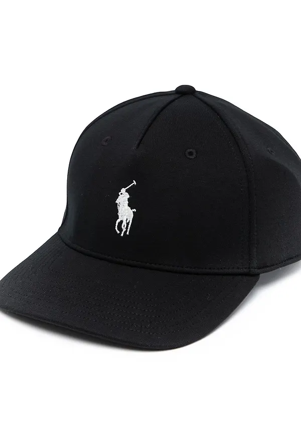 Polo Ralph Lauren basebollkeps med broderad logotyp - Svart