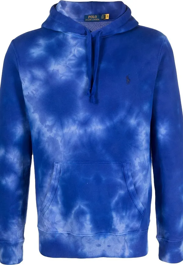 Polo Ralph Lauren batikmönstrad hoodie - Blå