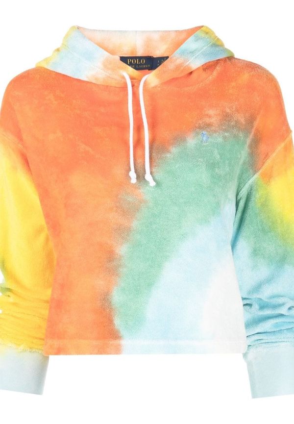 Polo Ralph Lauren batikmönstrad hoodie - Orange
