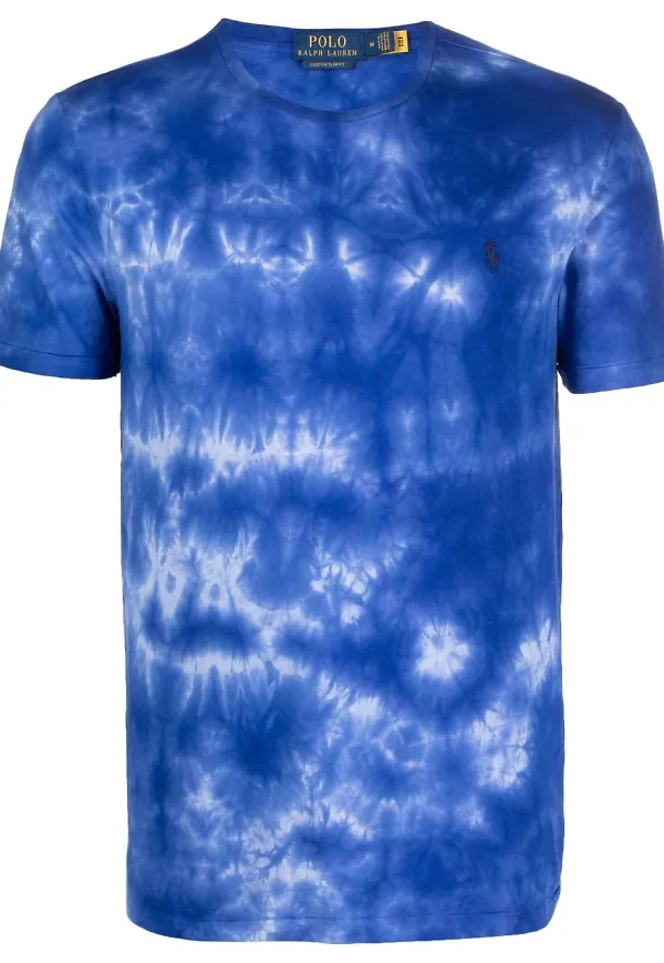 Polo Ralph Lauren batikmönstrad t-shirt - Blå