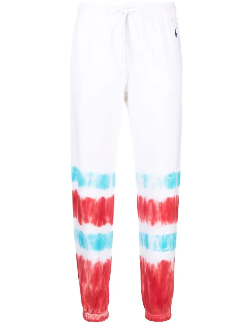Polo Ralph Lauren batikmönstrade sweatpants - Vit