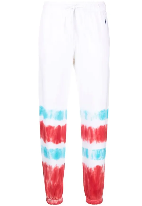 Polo Ralph Lauren batikmönstrade sweatpants - Vit