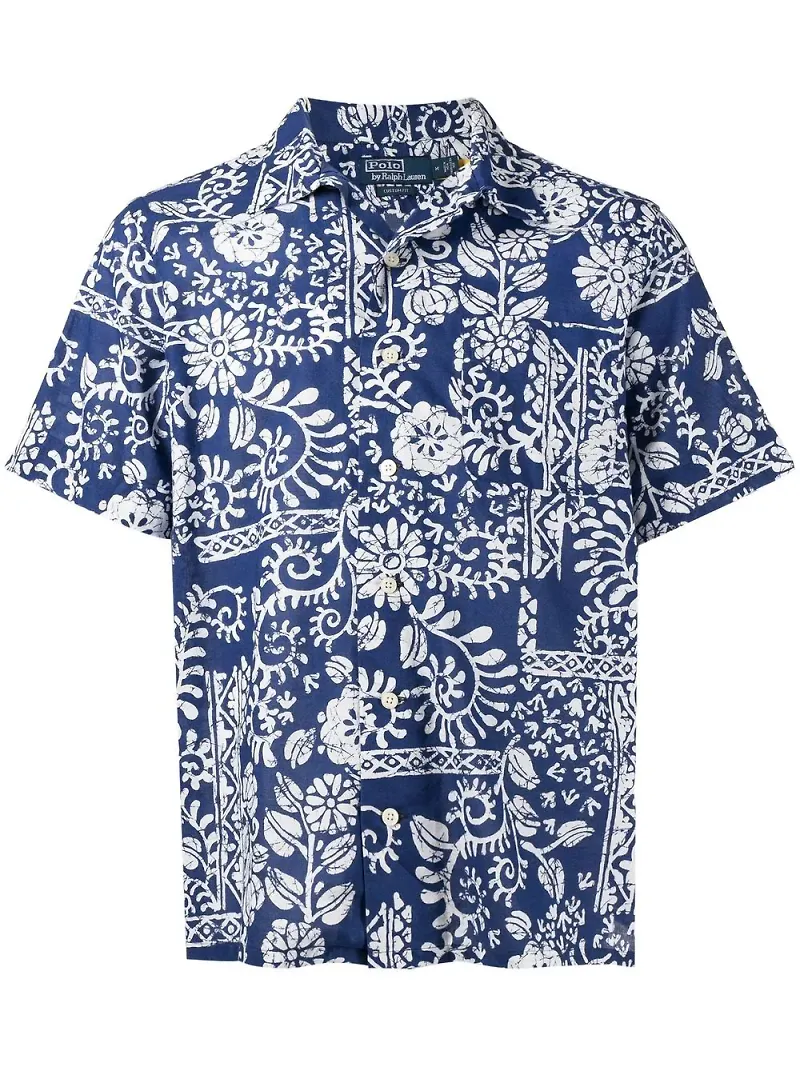 Polo Ralph Lauren blommig skjorta - Blå