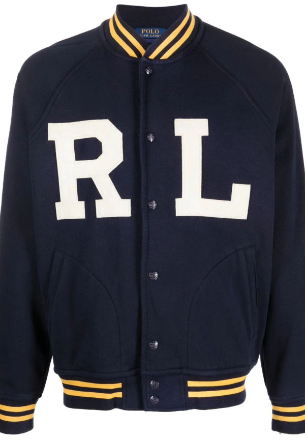 Polo Ralph Lauren bomberjacka med knäppning - Blå