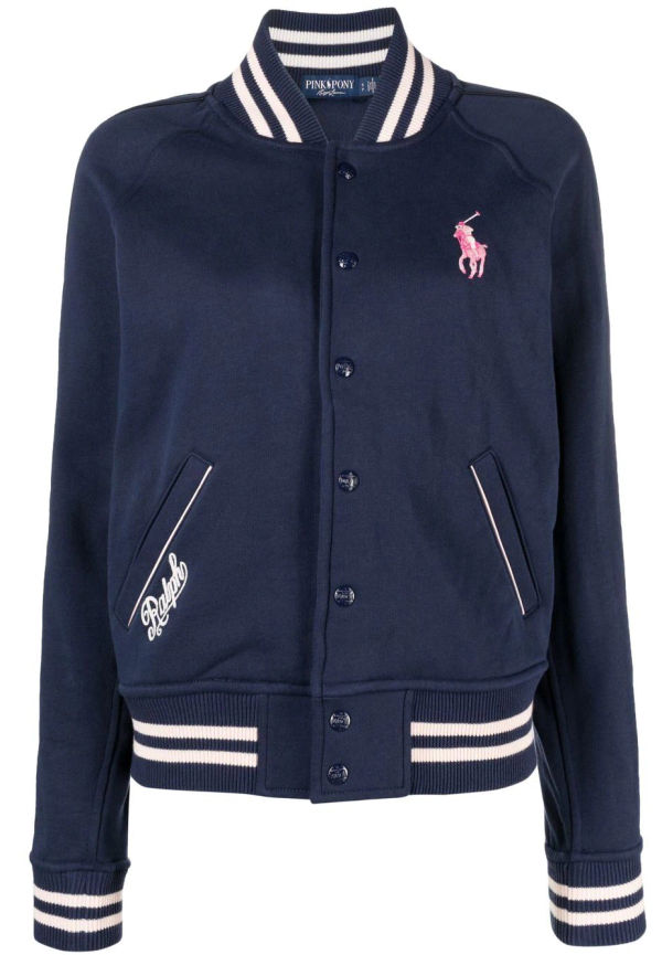 Polo Ralph Lauren collegejacka med broderad logotyp - Blå