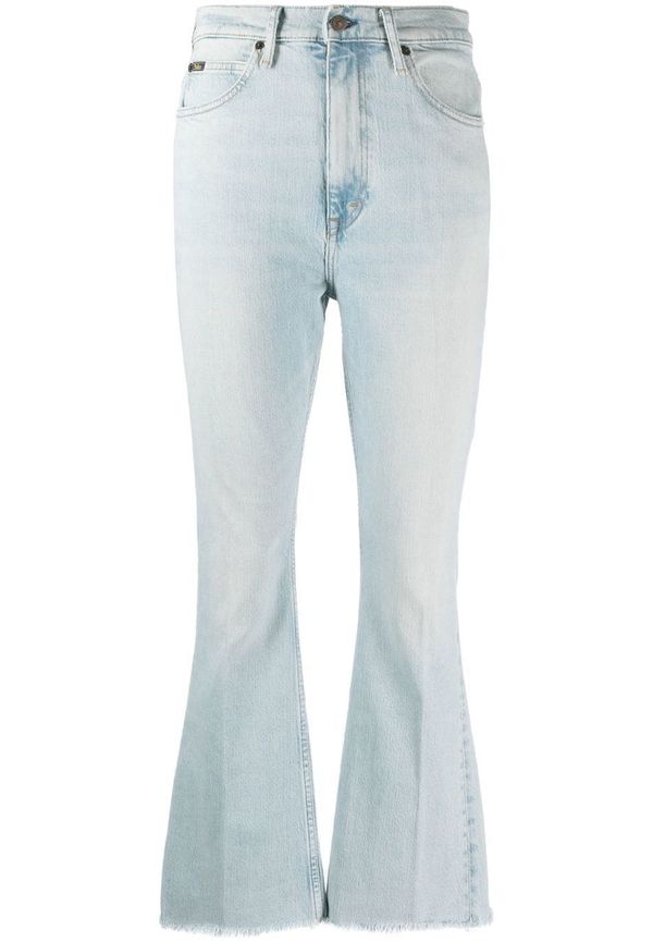 Polo Ralph Lauren croppade jeans med hög midja - Blå