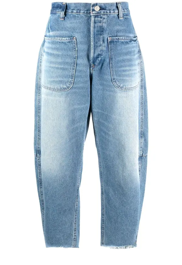 Polo Ralph Lauren croppade tapered-jeans - Blå