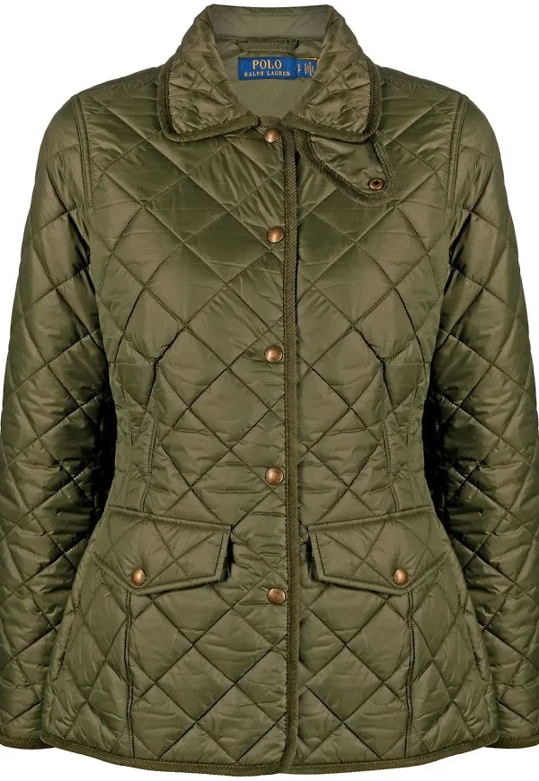 Polo Ralph Lauren diamantquiltad jacka - Grön