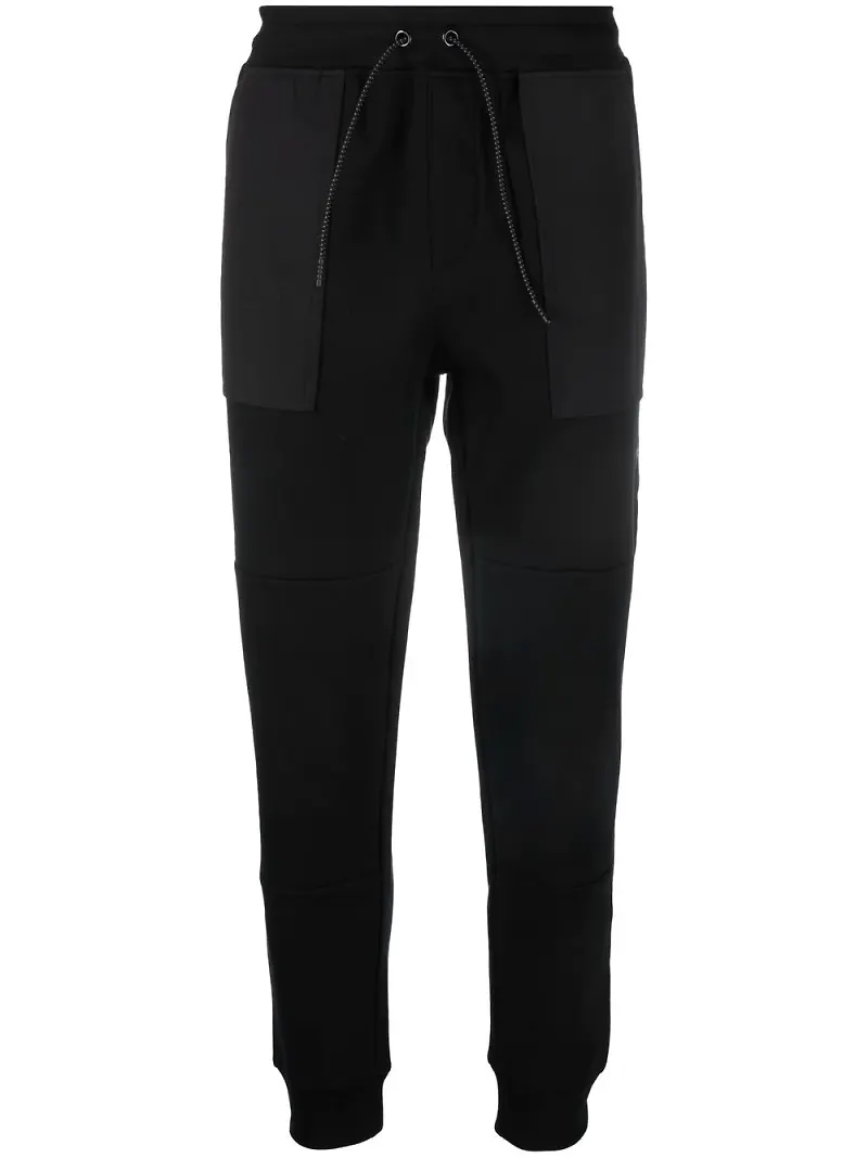 Polo Ralph Lauren dubbelstickade sweatpants med kontrastfärg - Svart