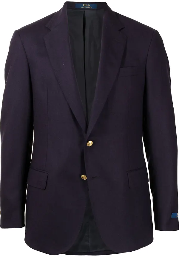 Polo Ralph Lauren enkelknäppt blazer - Blå