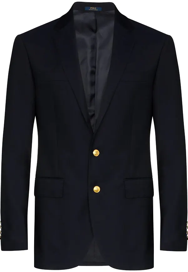 Polo Ralph Lauren enkelknäppt blazer - Blå