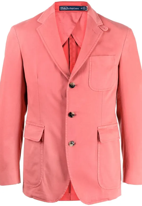 Polo Ralph Lauren enkelknäppt blazer - Rosa