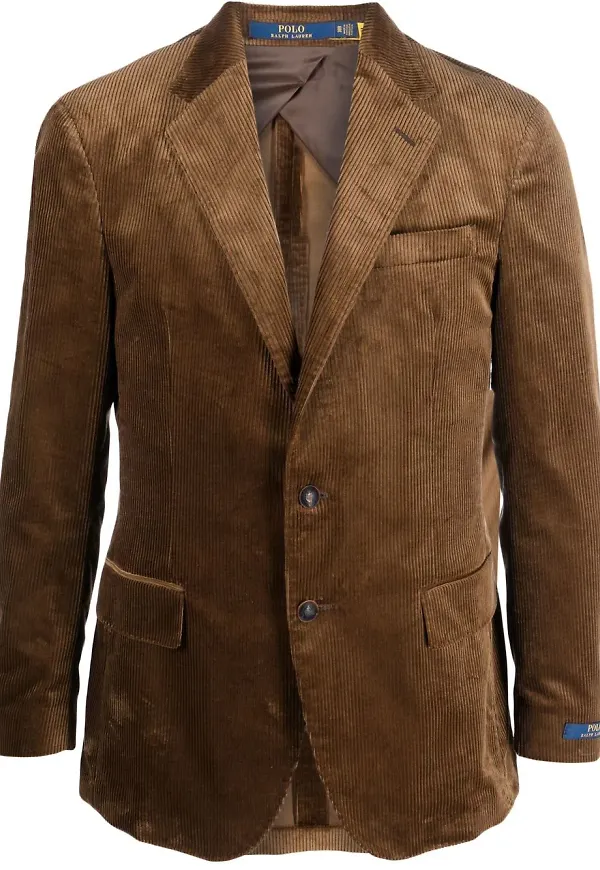 Polo Ralph Lauren enkelknäppt manchesterblazer - Brun