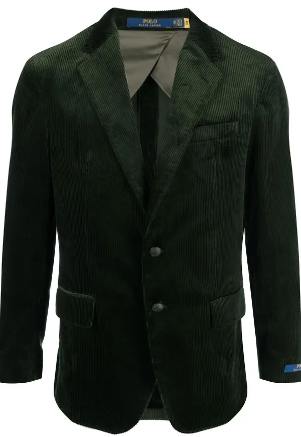 Polo Ralph Lauren enkelknäppt manchesterblazer - Grön