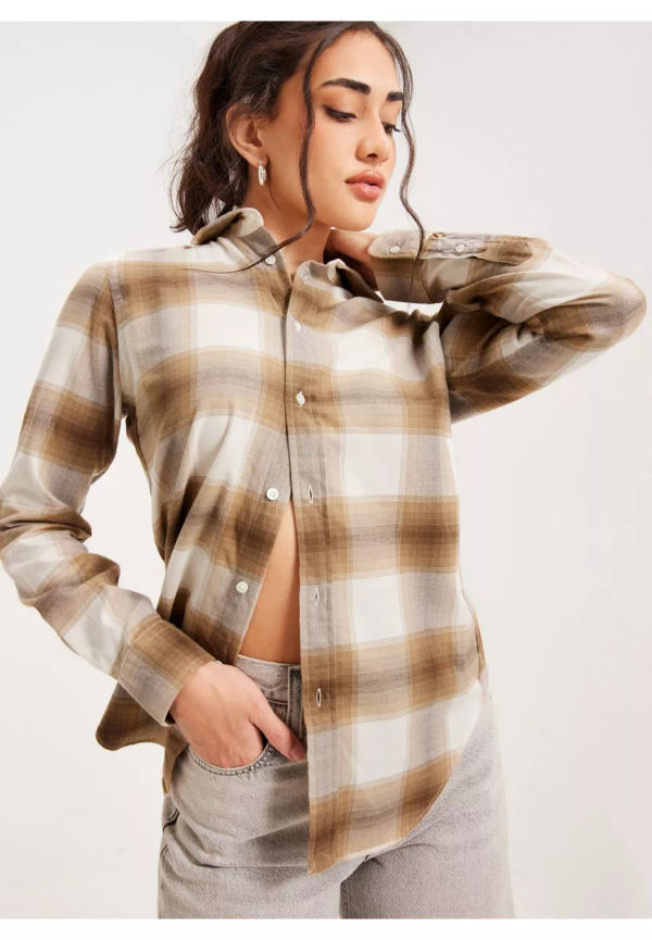 Polo Ralph Lauren Est Georgia-Long Sleeve-Button Front Shirt Skjortor Brown