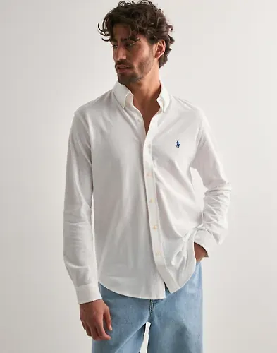 Polo Ralph Lauren Featherweight Mesh Shirt Vardagsskjortor Vit