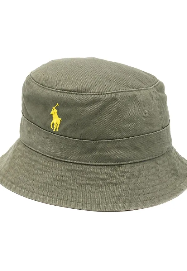 Polo Ralph Lauren fiskehatt med logotyp - Grön