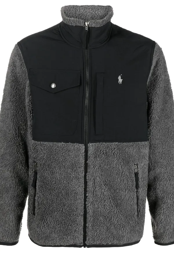 Polo Ralph Lauren fleecetröja med dragkedja - Svart