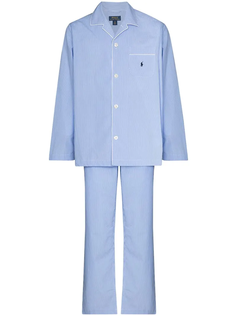 Polo Ralph Lauren ginghamrutig pyjamas - Blå
