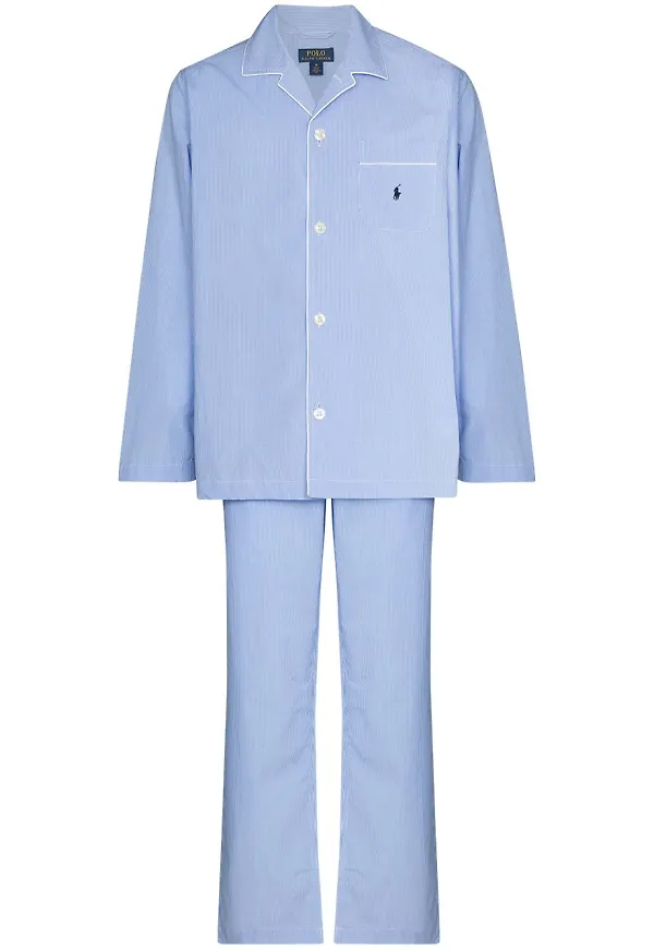 Polo Ralph Lauren ginghamrutig pyjamas - Blå