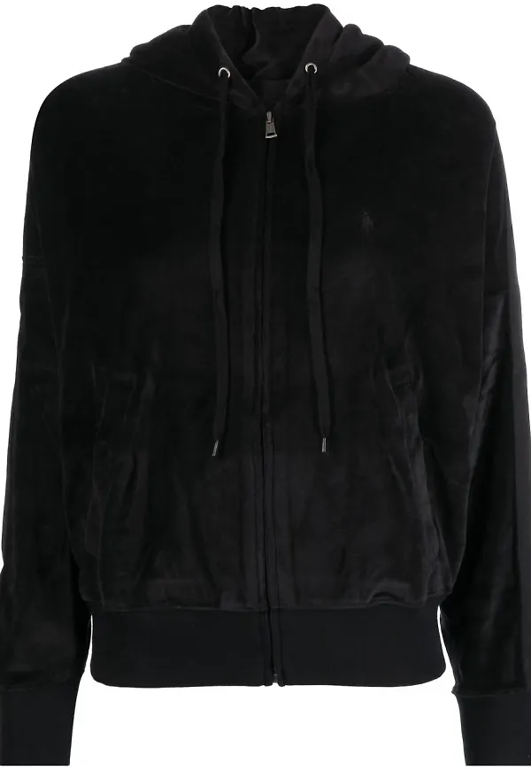 Polo Ralph Lauren hoodie med dragkedja - Svart
