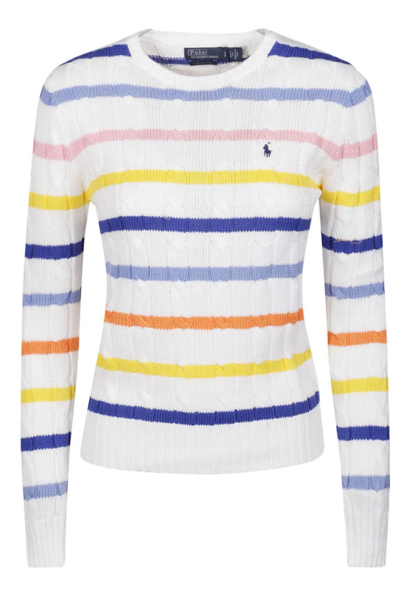 Polo Ralph Lauren Juli långärmad tröja Vit, Dam
