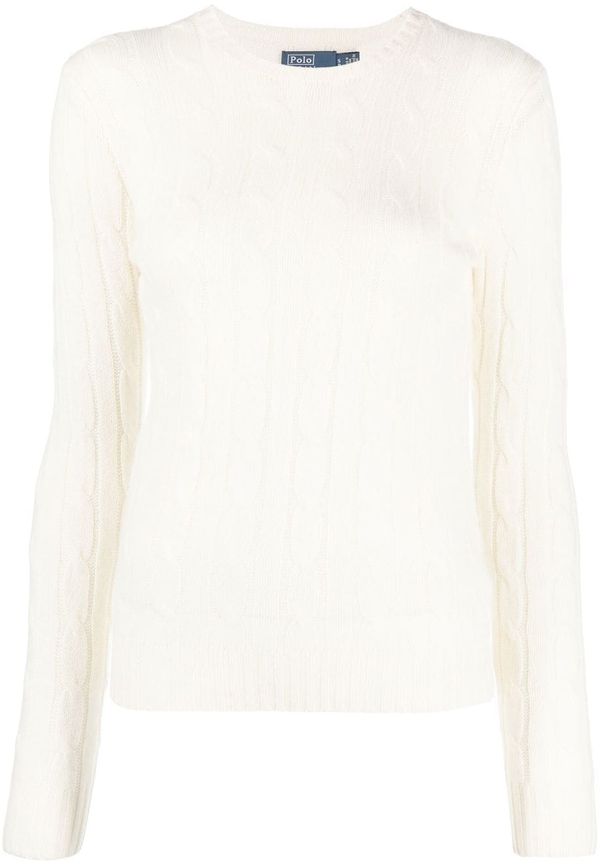 Polo Ralph Lauren kabelstickad kashmirtröja - Neutral