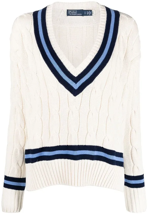 Polo Ralph Lauren kabelstickad pullover - Neutral