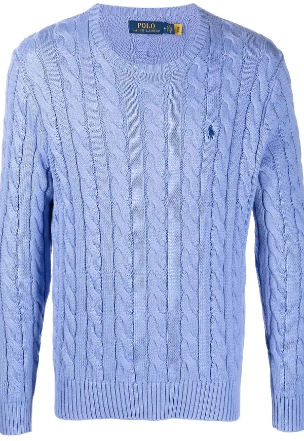 Polo Ralph Lauren kabelstickad tröja - Blå