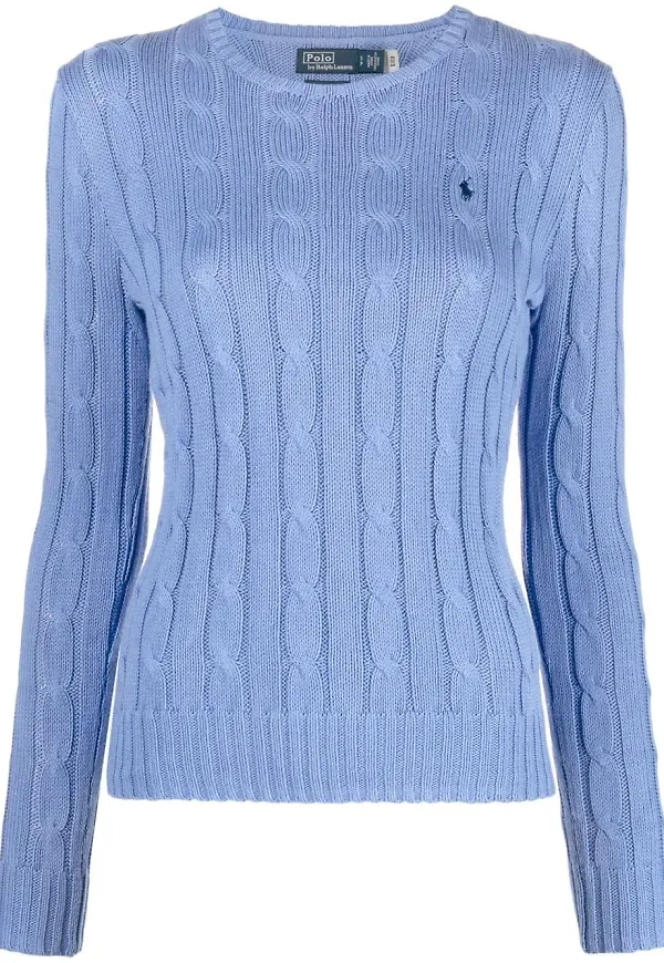 Polo Ralph Lauren kabelstickad tröja - Blå