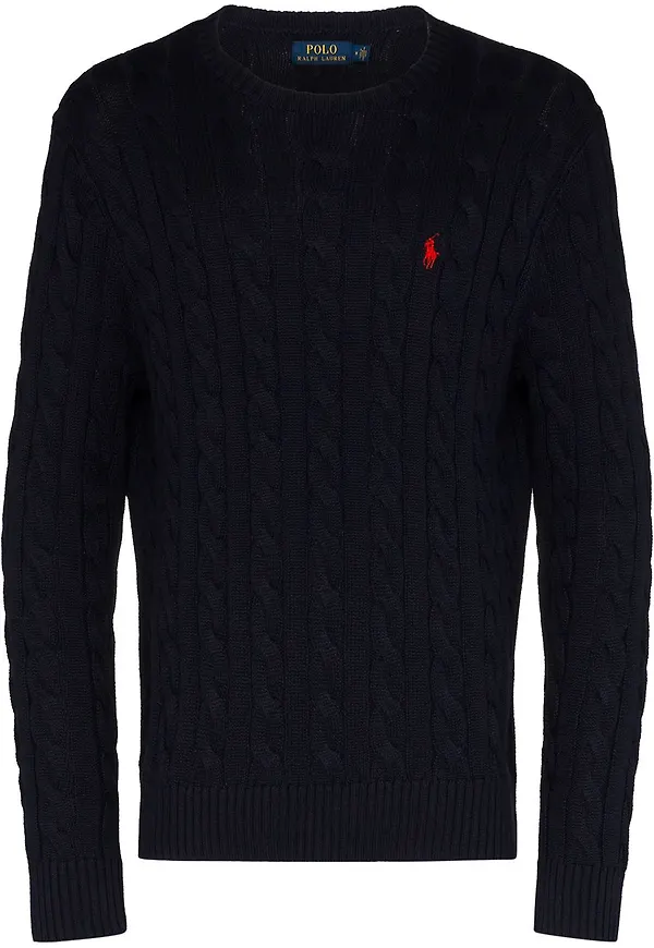 Polo Ralph Lauren kabelstickad tröja - Blå