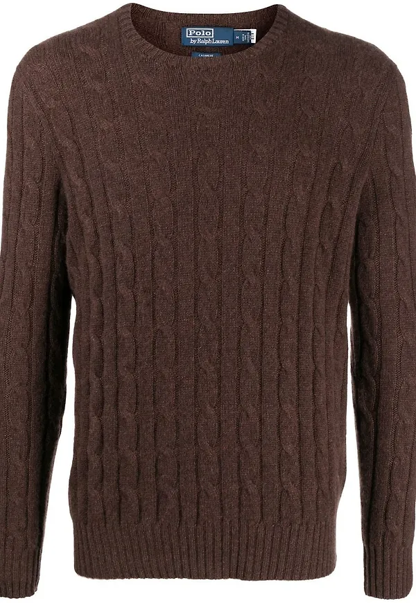 Polo Ralph Lauren kabelstickad tröja - Brun