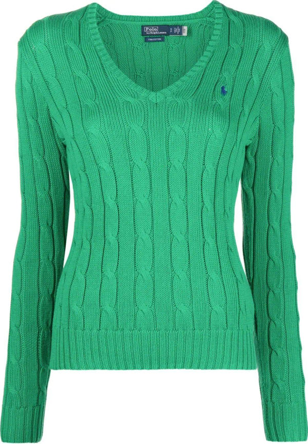 Polo Ralph Lauren kabelstickad tröja - Grön