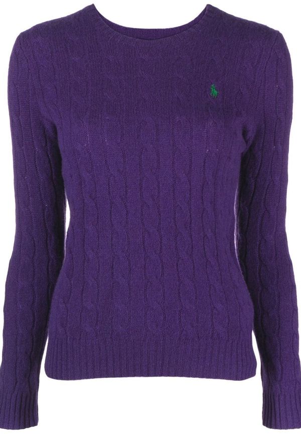 Polo Ralph Lauren kabelstickad tröja - Lila