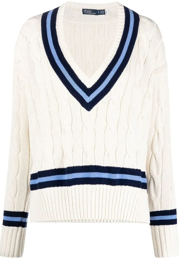 Polo Ralph Lauren kabelstickad tröja - Neutral