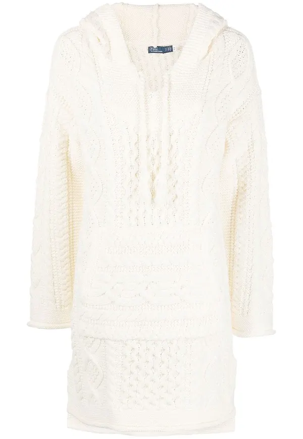 Polo Ralph Lauren kabelstickad tröja - Vit