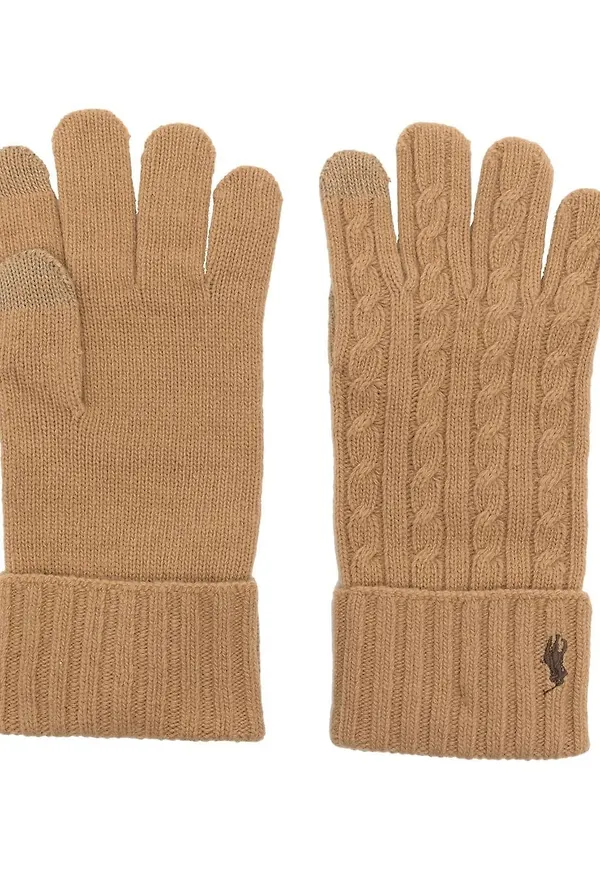 Polo Ralph Lauren kabelstickade vantar - Neutral