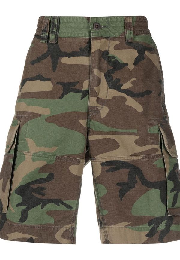 Polo Ralph Lauren kamouflagemönstrade cargoshorts - Grön