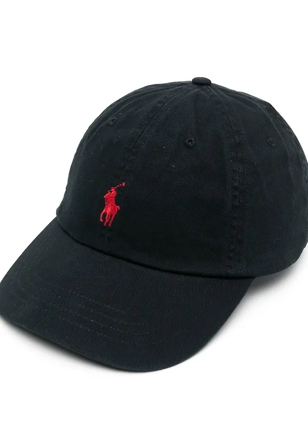 Polo Ralph Lauren keps med broderad logotyp - Svart