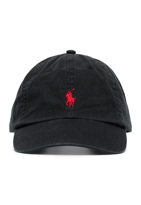 Polo Ralph Lauren keps med broderad logotyp - Svart
