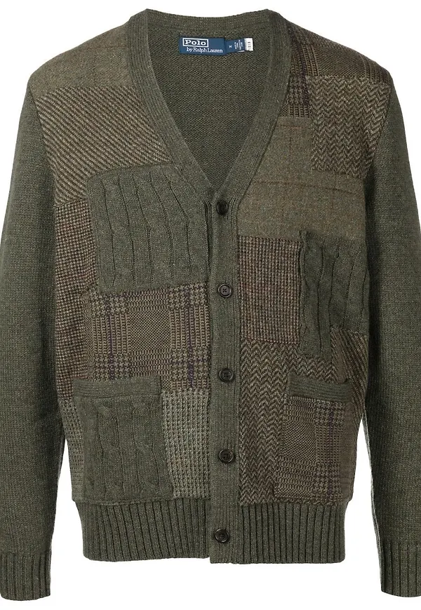 Polo Ralph Lauren kofta med lappdesign - Grön