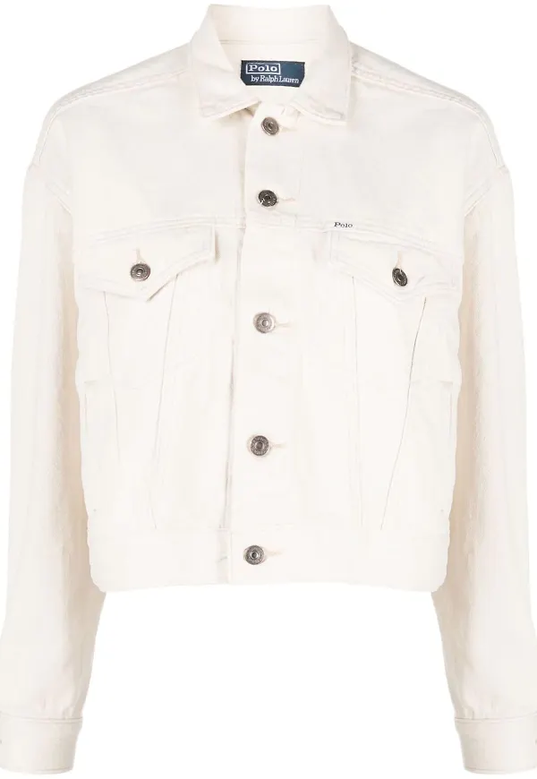 Polo Ralph Lauren kort jeansjacka - Neutral