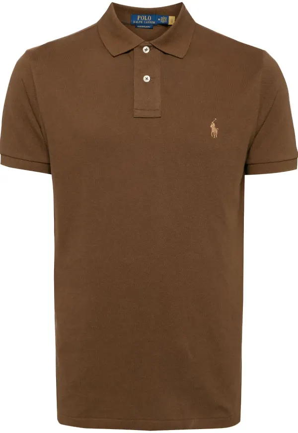 Polo Ralph Lauren kortärmad pikétröja - Brun