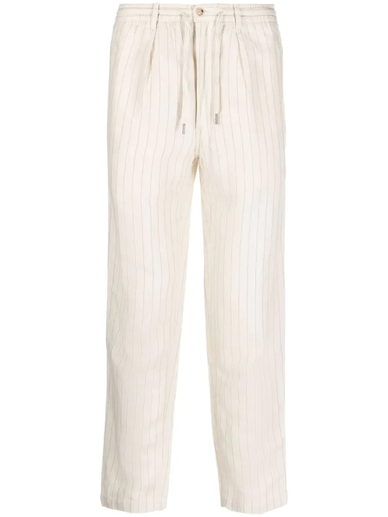 Polo Ralph Lauren kritstrecksrandiga byxor - Neutral